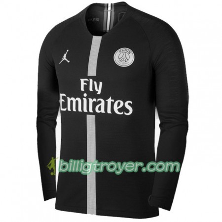 Billige Fotballdrakter Paris Saint-Germain Jodan Svart Tredjedraktsett 2018/19 Langermet